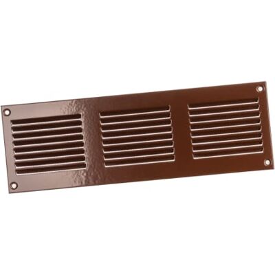 EUROPLAST Rejilla de ventilación de Metal marrón con Malla de Insectos, 300 x 100 mm, Cubierta de ventilación EUROPLAST Rejilla de ventilación de Metal marrón con Malla de Insectos, 300 x 100 mm, Cubierta de ventilación