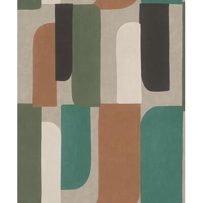 Rasch Papel pintado – Papel pintado no tejido con diseño geográfico en verde, marrón, gris, crema y blanco de la colección Paraiso – 10,05 m x 0,53 m (largo x ancho) Rasch Papel pintado – Papel pintado no tejido con diseño geográfico en verde, marrón, gris, crema y blanco de la colección Paraiso – 10,05 m x 0,53 m (largo x ancho)