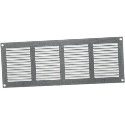 EUROPLAST 400x150mm Rejilla de Ventilación con Mosquitera Rejillas de Aireación Metálicas Acero Galvanizado EUROPLAST 400x150mm Rejilla de Ventilación con Mosquitera Rejillas de Aireación Metálicas Acero Galvanizado