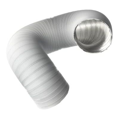 EUROPLAST o Conducto de Aire Flexible para Campana Extractora, Aire Acondicionado, Extractor, Secadora Manguera de Escape Semirrígida de 1.5m Conductos de Ventilación Aluminio EUROPLAST o Conducto de Aire Flexible para Campana Extractora, Aire Acondicionado, Extractor, Secadora Manguera de Escape Semirrígida de 1.5m Conductos de Ventilación Aluminio