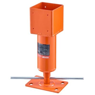 VEVOR Poste de Gato de Tornillo, 101,6 x 101,6mm, Rango de Altura de 33,53-47,5 cm Capacidad de Carga Máxima de 11203,73 kg, Gato de Tierra Ajustable para Nivelar el Hogar, Levantar el Piso, Sótano VEVOR Poste de Gato de Tornillo, 101,6 x 101,6mm, Rango de Altura de 33,53-47,5 cm Capacidad de Carga Máxima de 11203,73 kg, Gato de Tierra Ajustable para Nivelar el Hogar, Levantar el Piso, Sótano