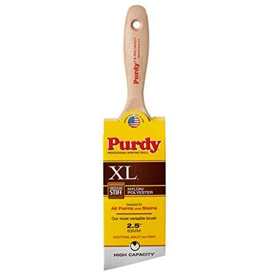 Purdy XL Pincel de Pintura de Alta Capacidad de 2-1/2 Pulgadas, Banda Angular, Cola de Castor Purdy XL Pincel de Pintura de Alta Capacidad de 2-1/2 Pulgadas, Banda Angular, Cola de Castor