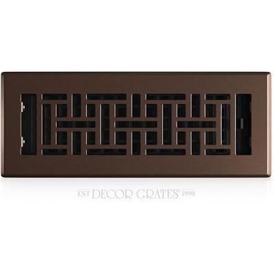 Decor Grates 3-Inch by 10-Inch Oriental Floor Register Decor Grates 3-Inch by 10-Inch Oriental Floor Register
