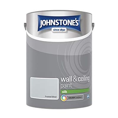 Johnstone's - Silk Emulsion Wall Paint - Frosted silver Johnstone's - Silk Emulsion Wall Paint - Frosted silver