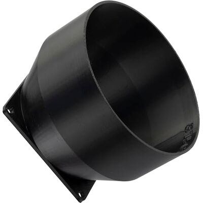AERZETIX Adaptador Cuadrado-Redondo de Flujo de Aire para conducto de ventilación 80x80 mm Ø108 mm en plástico ABS AERZETIX Adaptador Cuadrado-Redondo de Flujo de Aire para conducto de ventilación 80x80 mm Ø108 mm en plástico ABS