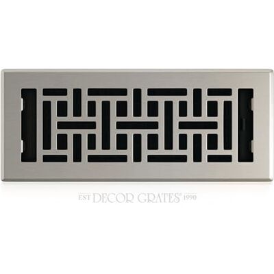 Decor Grates AJH412-NKL Registro de Piso Oriental - Registro de Piso Decor Grates AJH412-NKL Registro de Piso Oriental - Registro de Piso