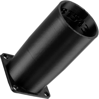 AERZETIX Adaptador Cuadrado-Redondo de Flujo de Aire para conducto de ventilación 40x40 mm Ø38 mm en plástico ABS AERZETIX Adaptador Cuadrado-Redondo de Flujo de Aire para conducto de ventilación 40x40 mm Ø38 mm en plástico ABS