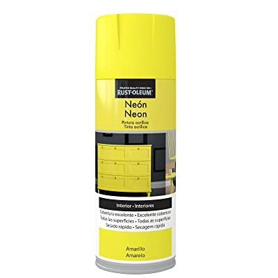 Rust-Oleum Neón pintura acrílica en spray Mate Amarillo 400 ml Rust-Oleum Neón pintura acrílica en spray Mate Amarillo 400 ml