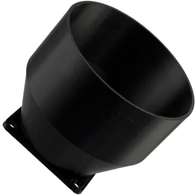 AERZETIX Adaptador Cuadrado-Redondo de Flujo de Aire para conducto de ventilación 60x60 mm Ø88 mm en plástico ABS AERZETIX Adaptador Cuadrado-Redondo de Flujo de Aire para conducto de ventilación 60x60 mm Ø88 mm en plástico ABS