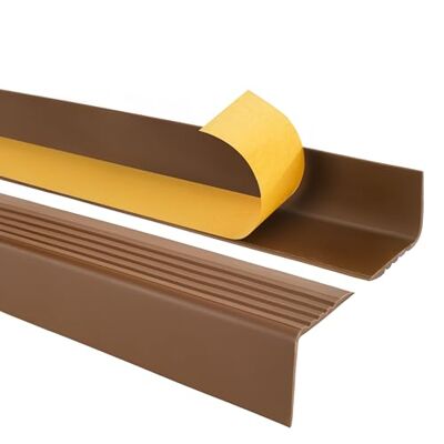 Garmin Perfil de Borde de Escalera PVC 50x42 mm Marrón, 165 cm Garmin Perfil de Borde de Escalera PVC 50x42 mm Marrón, 165 cm