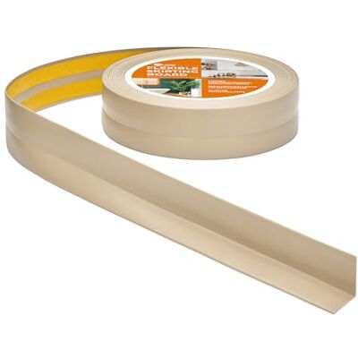 Garmin Rodapié Flexible PVC 30x30 mm Autoadhesivo Beige, 15 m Garmin Rodapié Flexible PVC 30x30 mm Autoadhesivo Beige, 15 m