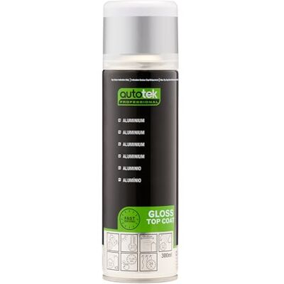 Autotek Professional Aluminium Spray Paint, Aerosol Spray, 300 ml Autotek Professional Aluminium Spray Paint, Aerosol Spray, 300 ml