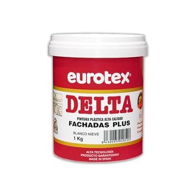 EUROTEX Pintura exterior Delta Fachadas Plus color Gris Perla, Formato 1 Kg. EUROTEX Pintura exterior Delta Fachadas Plus color Gris Perla, Formato 1 Kg.