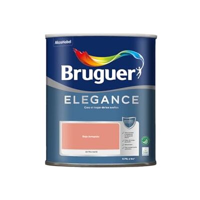 Bruguer ELEGANCE Pintura Monocapa ExtraMate, Paredes y Techos, Interior, Exterior protegido, Alta Durabilidad, UltraLavable, Resistente al Desgaste y Manchas Rojo Amapola 750 ml Bruguer ELEGANCE Pintura Monocapa ExtraMate, Paredes y Techos, Interior, Exterior protegido, Alta Durabilidad, UltraLavable, Resistente al Desgaste y Manchas Rojo Amapola 750 ml