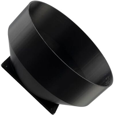 AERZETIX Adaptador Cuadrado-Redondo de Flujo de Aire para conducto de ventilación 92x92 mm Ø148 mm en plástico ABS AERZETIX Adaptador Cuadrado-Redondo de Flujo de Aire para conducto de ventilación 92x92 mm Ø148 mm en plástico ABS