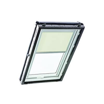 Roto Exclusiv ZRE Estor para tragaluces (riel de guía, Color Beige Claro), Color Plateado Roto Exclusiv ZRE Estor para tragaluces (riel de guía, Color Beige Claro), Color Plateado