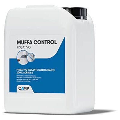 CAMP Fijador Antimoho Fijador Antimoho para Interior y Exterior, Sellador Consolidante 100% Acrílico, Mejora la Adherencia del Acabado, Ideal para Cemento Hormigón Yeso y Escayola, 5l CAMP Fijador Antimoho Fijador Antimoho para Interior y Exterior, Sellador Consolidante 100% Acrílico, Mejora la Adherencia del Acabado, Ideal para Cemento Hormigón Yeso y Escayola, 5l