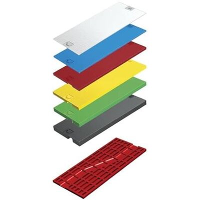 Roto Gluske GLAS-TEC GL-IB Bloques de acristalamiento (100 x 52 x 1 mm, 500 unidades), color blanco Roto Gluske GLAS-TEC GL-IB Bloques de acristalamiento (100 x 52 x 1 mm, 500 unidades), color blanco