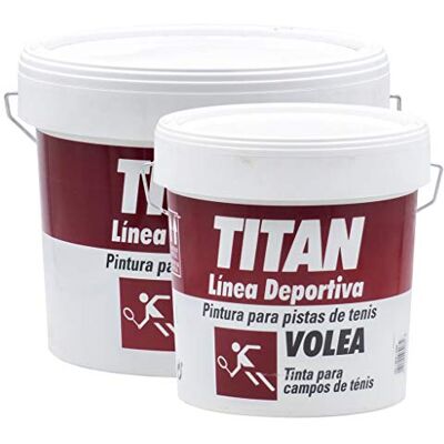 Titan Pintura Tenis Volea Rojo 4 L Titan Pintura Tenis Volea Rojo 4 L
