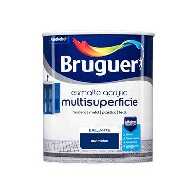 Bruguer Acrylic Multisuperficie Esmalte al agua Brillante Azul Marino 750 ml Bruguer Acrylic Multisuperficie Esmalte al agua Brillante Azul Marino 750 ml
