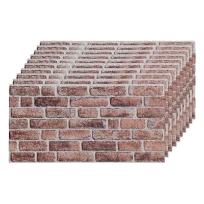 IZODEKOR Revestimiento de pared 3D de poliestireno, aspecto de piedra, para salpicadero de cocina, baño, balcón, dormitorio, salón y terraza, marrón oscuro y terracota (Honigkaffee) (10 paneles) IZODEKOR Revestimiento de pared 3D de poliestireno, aspecto de piedra, para salpicadero de cocina, baño, balcón, dormitorio, salón y terraza, marrón oscuro y terracota (Honigkaffee) (10 paneles)