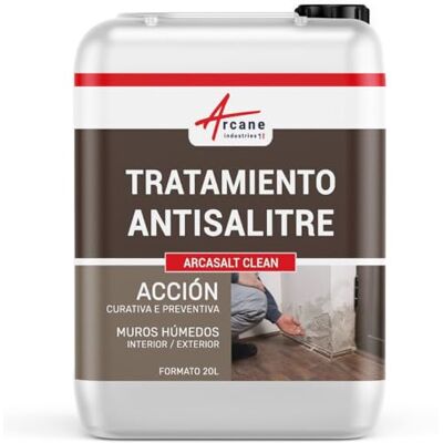 ARCANE INDUSTRIES Tratamiento del Salitre para Muros Húmedos 20 L (hasta 80 m²) ARCANE INDUSTRIES Tratamiento del Salitre para Muros Húmedos 20 L (hasta 80 m²)
