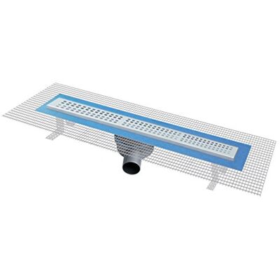 First Plast prbc606in Canal sifonato ducha de ABS con rejilla inoxidable, Cubo First Plast prbc606in Canal sifonato ducha de ABS con rejilla inoxidable, Cubo