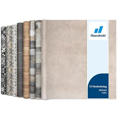 Floordirekt Revestimiento de suelo de PVC por metros, suelo de vinilo, linóleo CV para cocina y balcón en aspecto de madera, aspecto de azulejos, aspecto de piedra, robusto y fácil de limpiar, 200 x Floordirekt Revestimiento de suelo de PVC por metros, suelo de vinilo, linóleo CV para cocina y balcón en aspecto de madera, aspecto de azulejos, aspecto de piedra, robusto y fácil de limpiar, 200 x