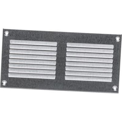 EUROPLAST 200x100mm Rejilla de Ventilación con Mosquitera Rejillas de Aireación Metálicas Acero Galvanizado EUROPLAST 200x100mm Rejilla de Ventilación con Mosquitera Rejillas de Aireación Metálicas Acero Galvanizado