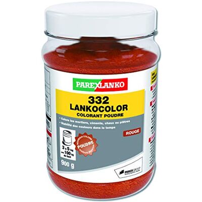 Parexlanko , 332 LankoColor, Colorante en polvo para morteros, cementos, cal o yeso, rojo, 900 g Parexlanko , 332 LankoColor, Colorante en polvo para morteros, cementos, cal o yeso, rojo, 900 g