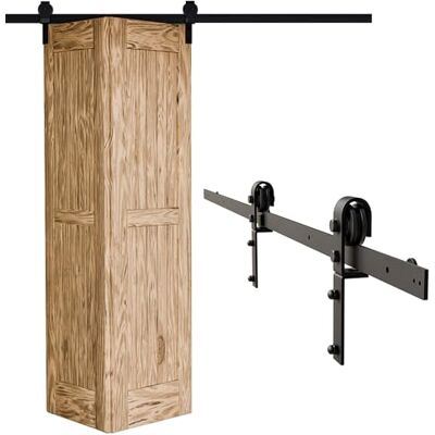 Amig Kit puerta corredera plegable Guía 110 cm acero negro Resistencia hasta 40 kg Estable y compacto Deslizamiento silencioso y estable Mod. Amig Kit puerta corredera plegable Guía 110 cm acero negro Resistencia hasta 40 kg Estable y compacto Deslizamiento silencioso y estable Mod.