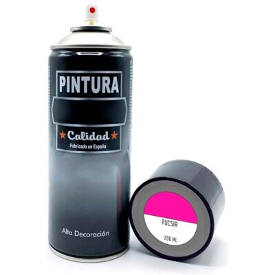 AC Bote de Pintura en Spray Fabricado en España Ideal para cualquier superficie, Madera, Metal, Cartón, Piedra o Cerámica Capidad de 200 ML Color Fuscia AC Bote de Pintura en Spray Fabricado en España Ideal para cualquier superficie, Madera, Metal, Cartón, Piedra o Cerámica Capidad de 200 ML Color Fuscia