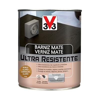 V33 Barniz ultra resistente mate roble claro 2,5l V33 Barniz ultra resistente mate roble claro 2,5l