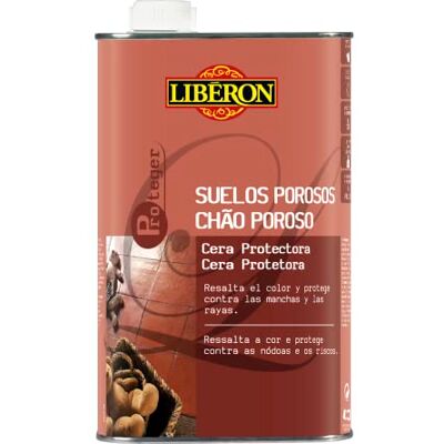 Liberon Cera Protectora Suelos Porosos Interiores Rojo 1L Liberon Cera Protectora Suelos Porosos Interiores Rojo 1L