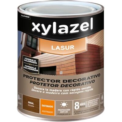 XYLAZEL Lasur Protector Decorativo al agua Satinado Nogal, 750 ml XYLAZEL Lasur Protector Decorativo al agua Satinado Nogal, 750 ml