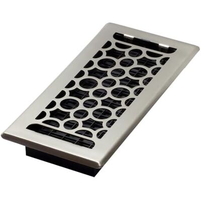 Decor Grates Honeycomb Plated Floor Register, 4-Inch by 10-Inch, Nickel Decor Grates Honeycomb Plated Floor Register, 4-Inch by 10-Inch, Nickel