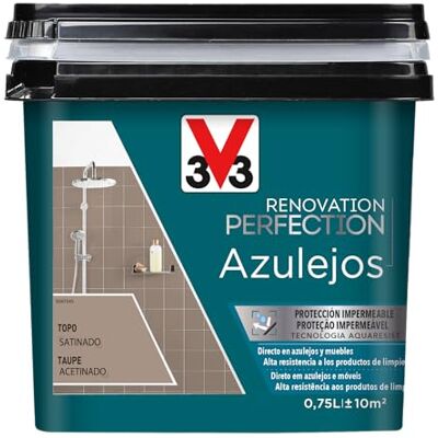 V33 Esmalte Renovation Perfection Azulejos Topo Satinado 0,75L V33 Esmalte Renovation Perfection Azulejos Topo Satinado 0,75L