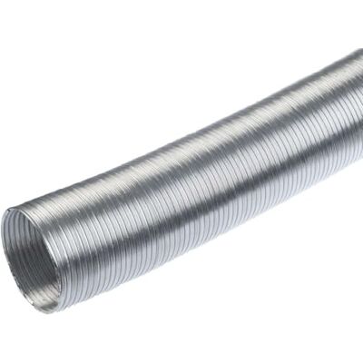 EUROPLAST Ø 120 mm Conducto de aire flexible para campana extractora de cocina, aire acondicionado, campana extractora, secadora, 1,5 m manguera de drenaje semirrígida – conducto de ventilación – aluminio EUROPLAST Ø 120 mm Conducto de aire flexible para campana extractora de cocina, aire acondicionado, campana extractora, secadora, 1,5 m manguera de drenaje semirrígida – conducto de ventilación – aluminio