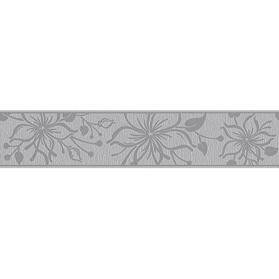 A.S. Création Cenefa de flores (autoadhesiva, 5,00 m x 0,13 m), color gris A.S. Création Cenefa de flores (autoadhesiva, 5,00 m x 0,13 m), color gris