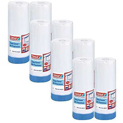 tesa Easy Cover 4411 Lámina de pintura con precisión UV (8 unidades, 33 x 1,4 m), color blanco transparente tesa Easy Cover 4411 Lámina de pintura con precisión UV (8 unidades, 33 x 1,4 m), color blanco transparente