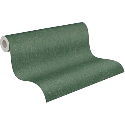 A.S. Création livingwalls papel pintado no tejido con estructura textil en verde y marrón – papel pintado liso 10,05 m x 0,53 m monocolor diseño de COSMOPOLITAN – A.S. Création livingwalls papel pintado no tejido con estructura textil en verde y marrón – papel pintado liso 10,05 m x 0,53 m monocolor diseño de COSMOPOLITAN –