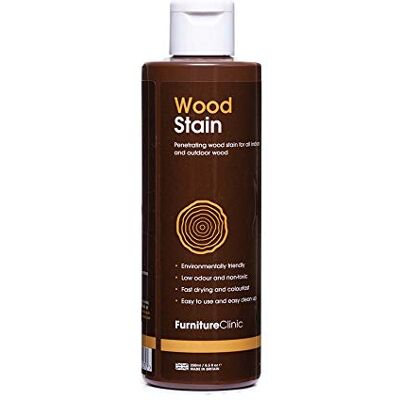 Furniture Clinic Tinte para madera (roble oscuro) – Tinte de secado rápido, muy concentrado, fácil de aplicar para maderas de interior y exterior 250 ml Furniture Clinic Tinte para madera (roble oscuro) – Tinte de secado rápido, muy concentrado, fácil de aplicar para maderas de interior y exterior 250 ml
