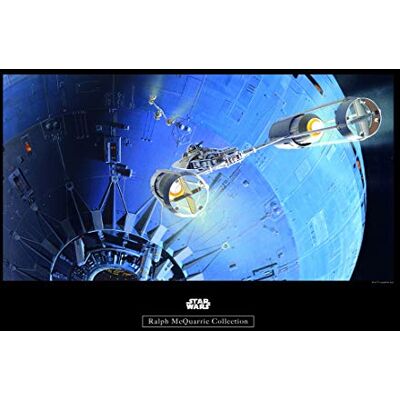 Komar Wandbild Von Wars Classic RMQ Death Star Attack Kinderzimmer, Jugendzimmer, Dekoration, Kunstdruck ohne Rahmen fotomural, carbón Komar Wandbild Von Wars Classic RMQ Death Star Attack Kinderzimmer, Jugendzimmer, Dekoration, Kunstdruck ohne Rahmen fotomural, carbón