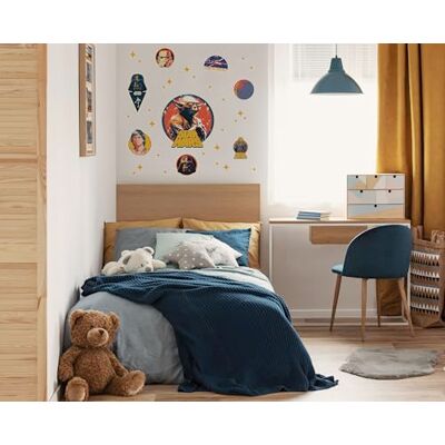 Komar Graz Design Adhesivo decorativo para pared (50 x 70 cm), diseño de cazadores de Star Wars Komar Graz Design Adhesivo decorativo para pared (50 x 70 cm), diseño de cazadores de Star Wars