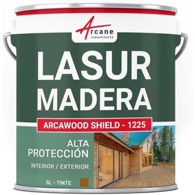 ARCANE INDUSTRIES Lasur Madera Exterior Interior Satinado Resiste UV 5 L Roble claro Lasur para Madera Interior y Exterior, Satinado, Resiste Uv e Intemperie, Protege la Madera ARCANE INDUSTRIES Lasur Madera Exterior Interior Satinado Resiste UV 5 L Roble claro Lasur para Madera Interior y Exterior, Satinado, Resiste Uv e Intemperie, Protege la Madera