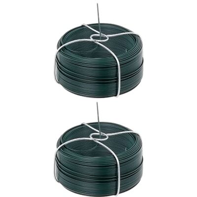 Alberts GAH- 530129 Bobina de alambre galvanizado con revestimiento de plástico verde, diámetro de 1,4 mm, longitud de 50 m, juego de 2 unidades Alberts GAH- 530129 Bobina de alambre galvanizado con revestimiento de plástico verde, diámetro de 1,4 mm, longitud de 50 m, juego de 2 unidades
