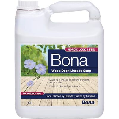 Bona Jabón de Linaza para Tarimas de Madera de Exterior , 4L Bona Jabón de Linaza para Tarimas de Madera de Exterior , 4L