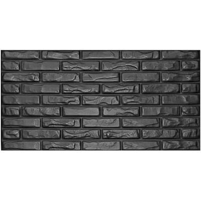 I K H E MALARKA Paneles de techo de poliestireno 3D, paneles de pared XL, decoración, ladrillo de poliestireno, techos, revestimiento de pared, 3 mm de grosor, 100 x 50 cm, 3 m², 6 unidades (negro) I K H E MALARKA Paneles de techo de poliestireno 3D, paneles de pared XL, decoración, ladrillo de poliestireno, techos, revestimiento de pared, 3 mm de grosor, 100 x 50 cm, 3 m², 6 unidades (negro)