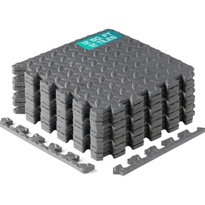 Yes4All Tapetes Encastrables De EVA, Baldosas De Piso Tipo Rompecabezas, Acolchado De Espuma Con Borde Para Muebles, Espacios Del Hogar, Sala De Estar, Garaje Gray, 1.02 m2 Yes4All Tapetes Encastrables De EVA, Baldosas De Piso Tipo Rompecabezas, Acolchado De Espuma Con Borde Para Muebles, Espacios Del Hogar, Sala De Estar, Garaje Gray, 1.02 m2