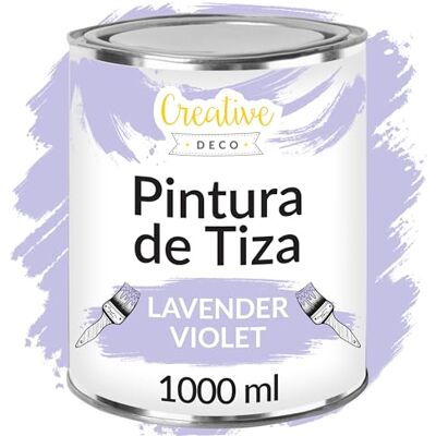 Creative 1L Violeta Lavanda Pintura a la Tiza para Muebles sin Lijar Creative 1L Violeta Lavanda Pintura a la Tiza para Muebles sin Lijar